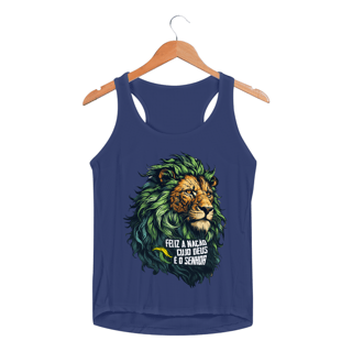 Nome do produto REGATA FEMININA SPORT DRY UV | DEUS E O SENHOR