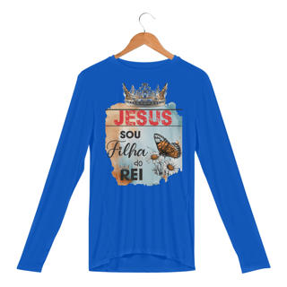 Nome do produto CAMISA MANGA LONGA SPORT DRY UV | JESUS - SOU FILHA DO REI