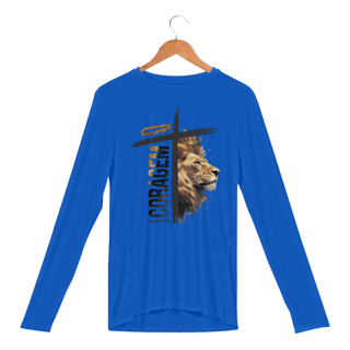 Nome do produto CAMISA MANGA LONGA SPORT DRY UV | CORAGEM - JOSUÉ 1:9