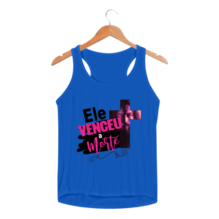 Nome do produto REGATA FEMININA SPORT DRY UV | ELE VENCEU A MORTE