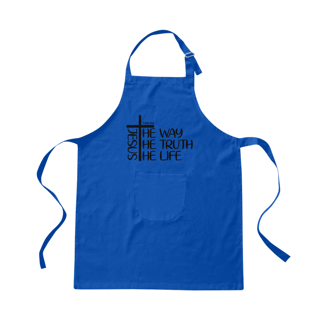 Nome do produto AVENTAL BRIM | JESUS  THE WAY + THE THUTH + THE LIFE