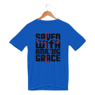 Nome do produto CAMISETA SPORT DRY UV | SAVED WITH AMAZING GRACE