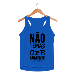 Nome do produto REGATA FEMININA SPORT DRY UV | MARCOS 5:36