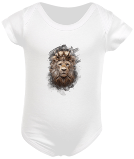 Nome do produto BODY INFANTIL | LEÃO COROA DOURADA