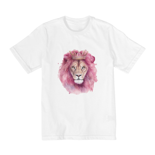 Nome do produto CAMISA QUALITY INFANTIL 2 A 8 |  LEÃO DA TRIBO DE JUDÁ ROSA