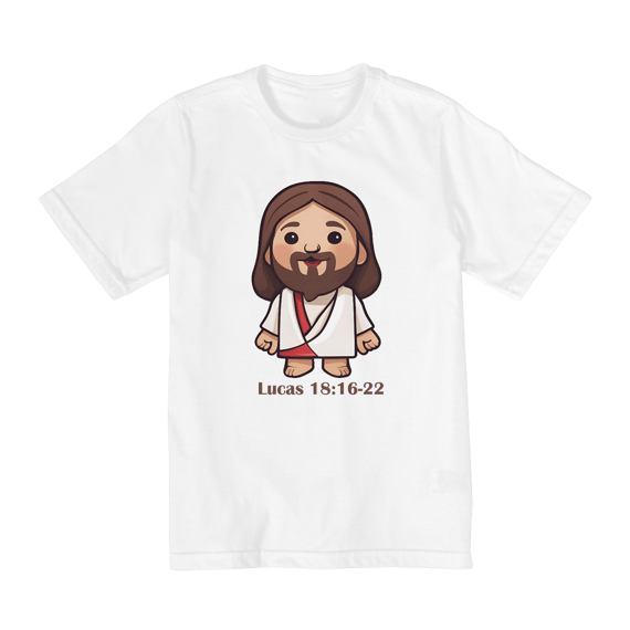 CAMISA QUALITY INFANTIL 2 A 8 | LUCAS 18:16-22
