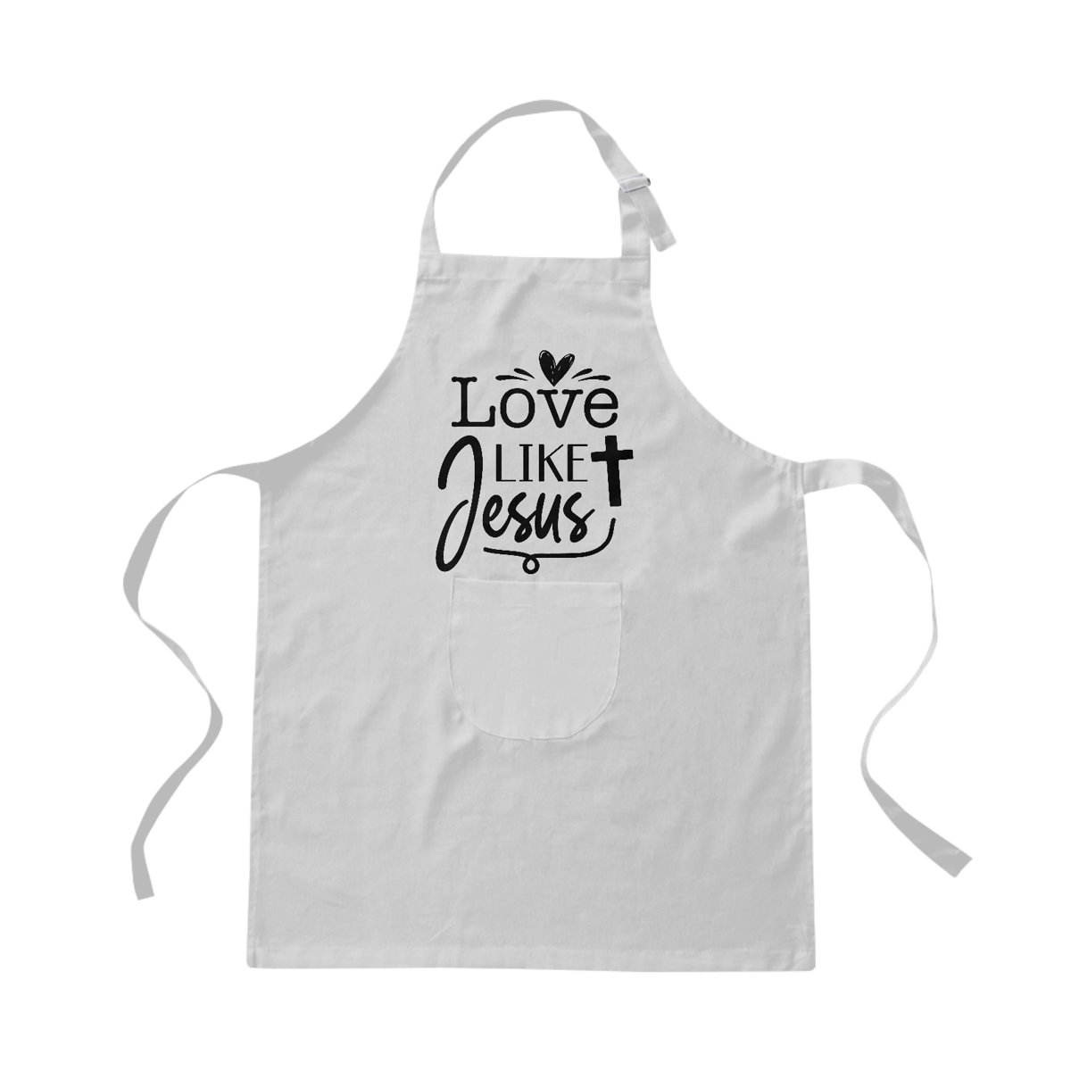 Nome do produto: AVENTAL BRIM | LOVE LIKE JESUS