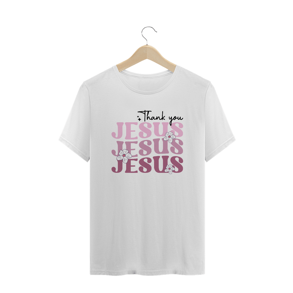 Nome do produto: CAMISA PLUS SIZE | THANK YOU JESUS