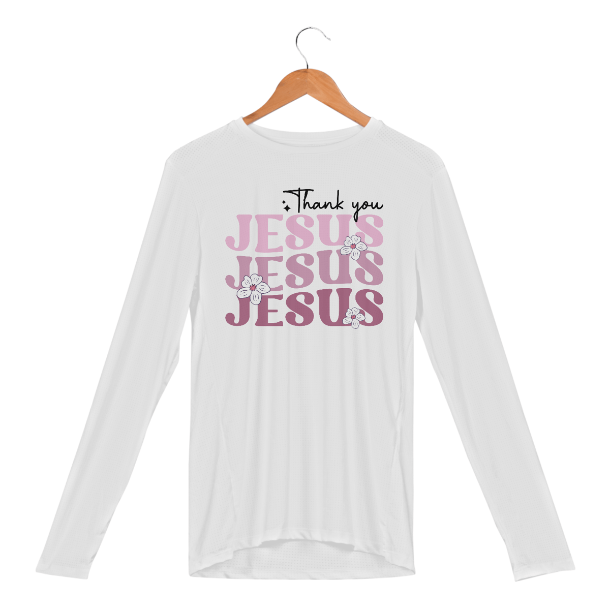 Nome do produto: CAMISETA MANGA LONGA SPORT DRY UV | THANK YOU JESUS