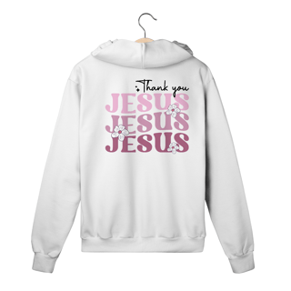 Nome do produto MOLETOM COM ZIPER | THANK YOU JESUS