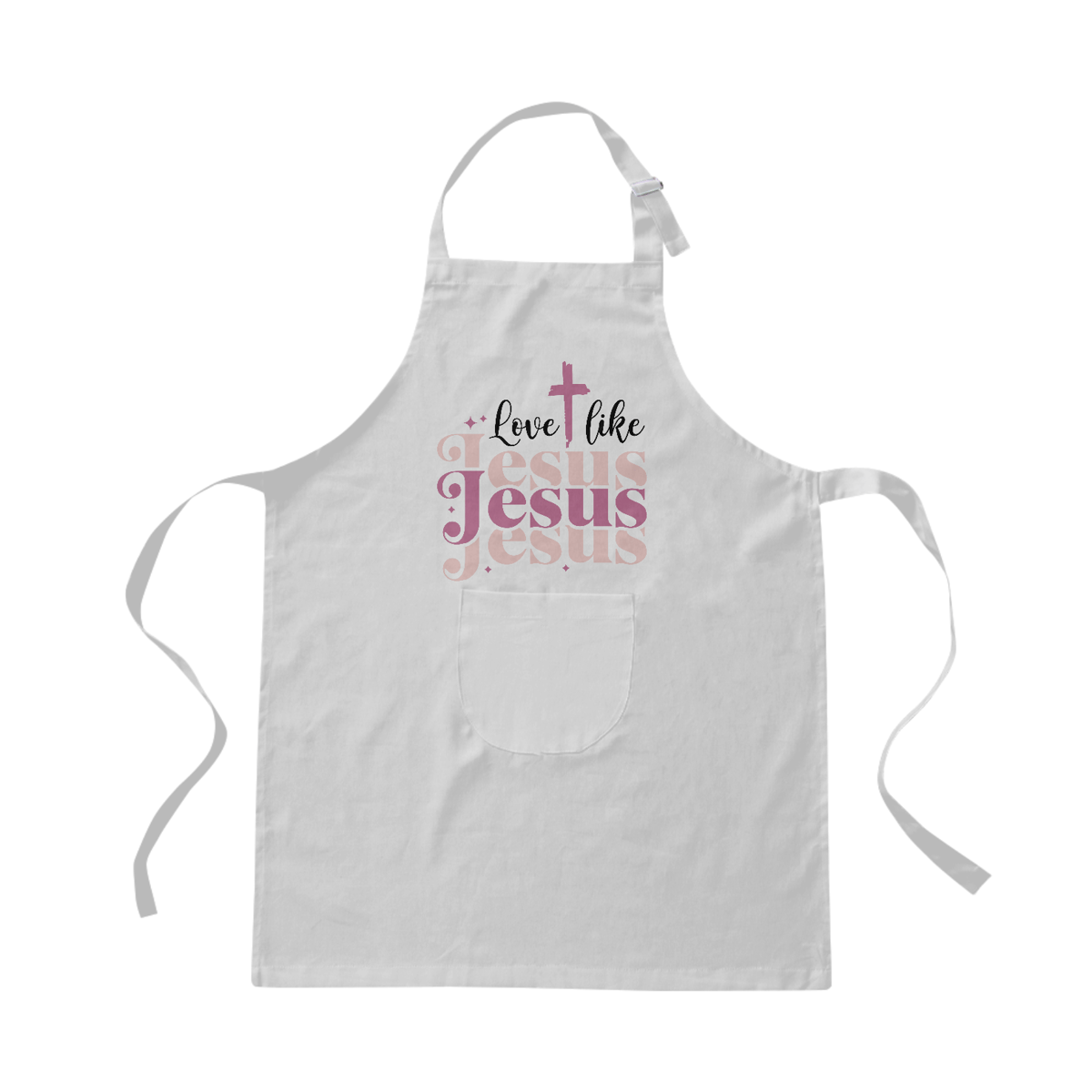 Nome do produto: AVENTAL BRIM | LOVE LIKE JESUS 1