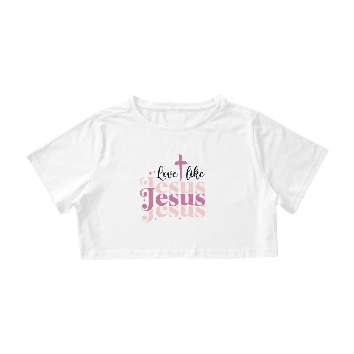 Nome do produto: CAMISA CROPPED | LOVE LIKE JESUS 1