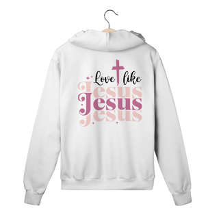Nome do produto MOLETOM COM ZIPER | LOVE LIKE JESUS 1
