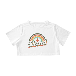 Nome do produto CAMISA CROPPED | BLESSED