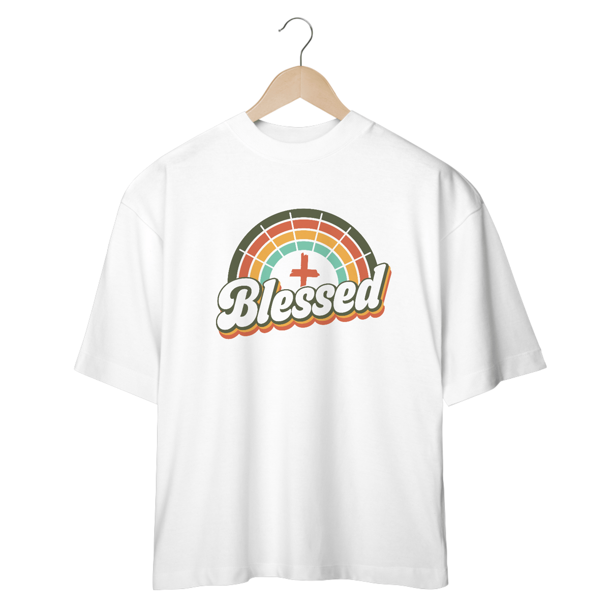 Nome do produto: CAMISETA OVERSIZED | BLESSED