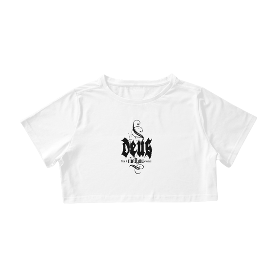 CAMISA CROPPED |  DEUS - TEM O MELHOR PARA MIM