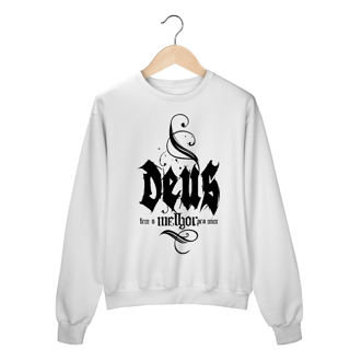 Nome do produto MOLETOM FECHADO |  DEUS - TEM O MELHOR PARA MIM