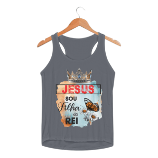 Nome do produto REGATA FEMININA SPORT DRY UV | JESUS - SOU FILHA DO REI