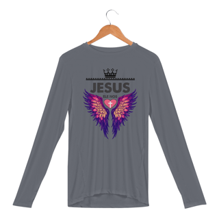 Nome do produto CAMISA MANGA LONGA SPORT DRY UV | JESUS - ELE NOS AMOU