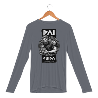 Nome do produto CAMISA MANGA LONGA SPORT DRY UV | PAI CUIDA PROVÉRBIOS 3:11-12