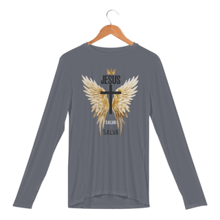 Nome do produto CAMISA MANGA LONGA SPORT DRY UV | JESUS SALVA