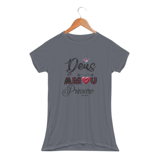 Nome do produto BABY LONG SPORT DRY UV | DEUS ME AMOU PRIMEIRO JOÃO 3:16