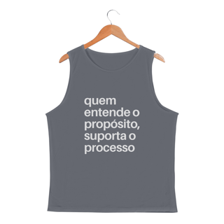 Nome do produto REGATA MASCULINA SPORT DRY UV | QUEM ENTENDE O PROPÓSITO, SUPORTA O PROCESSO