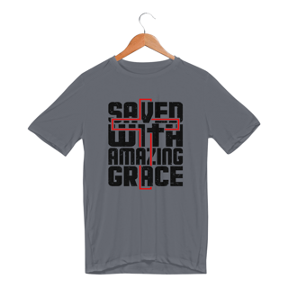 Nome do produto CAMISETA SPORT DRY UV | SAVED WITH AMAZING GRACE