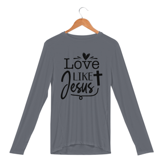 Nome do produto CAMISETA MANGA LONGA SPORT DRY UV | LOVE LIKE JESUS