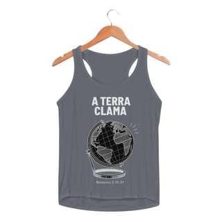 Nome do produto REGATA FEMININA SPORT DRY UV | A TERRA CLAMA