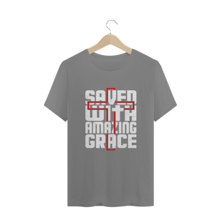 Nome do produto CAMISA PLUS SIZE | SAVED WITH AMAZING GRACE
