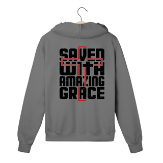 Nome do produto MOLETOM COM ZIPER| SAVED WITH AMAZING GRACE