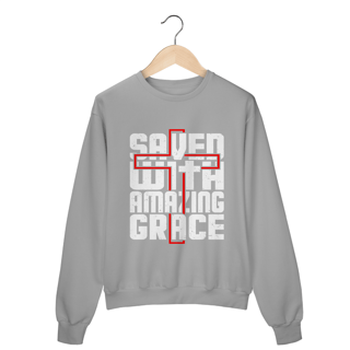 Nome do produto MOLETOM FECHADO | SAVED WITH AMAZING GRACE