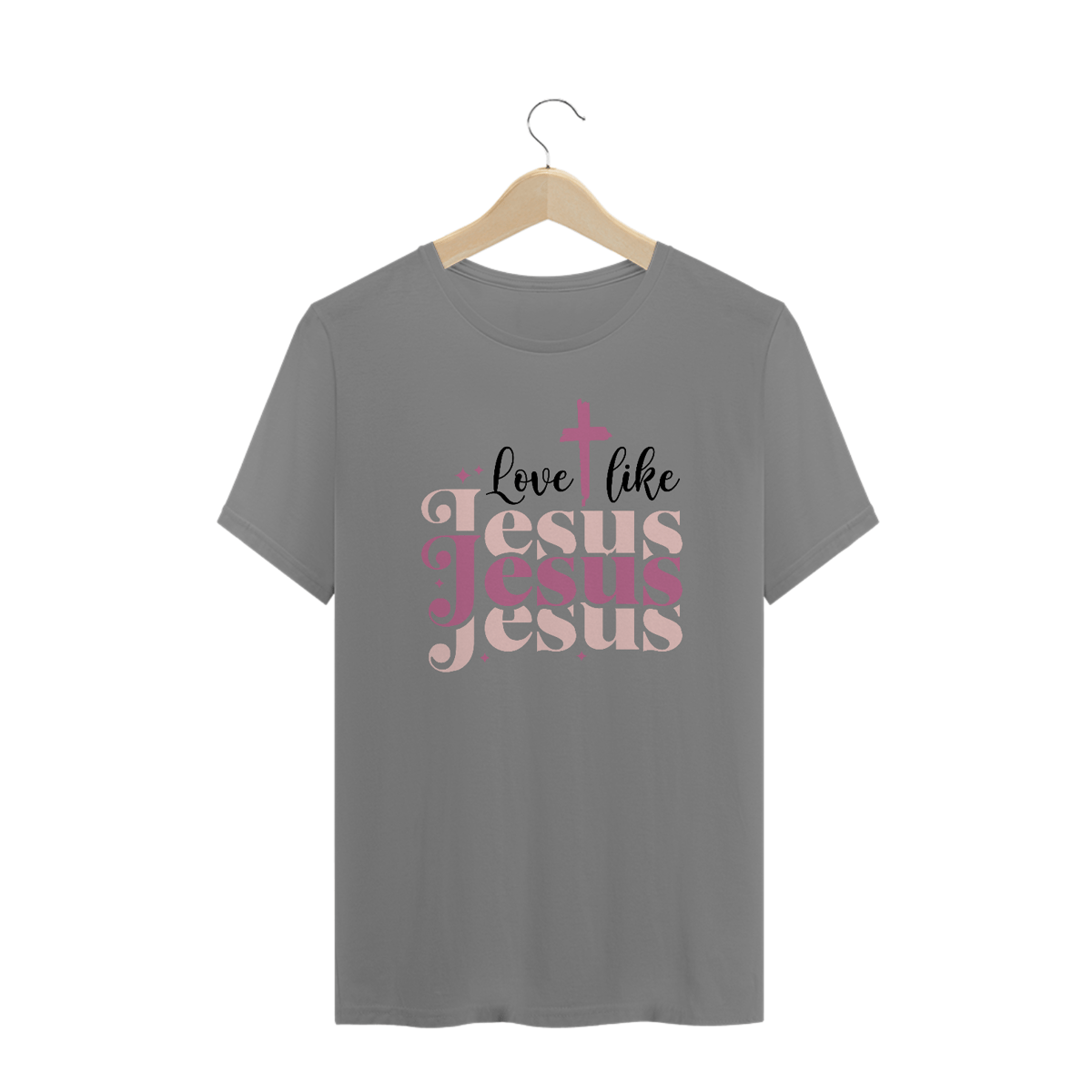 Nome do produto: CAMISA PLUS SIZE | LOVE LIKE JESUS 1