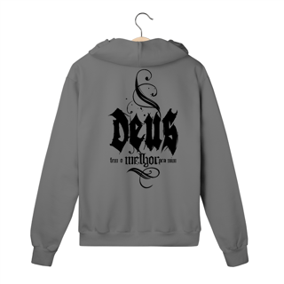 Nome do produto MOLETOM COM ZIPER |  DEUS - TEM O MELHOR PARA MIM