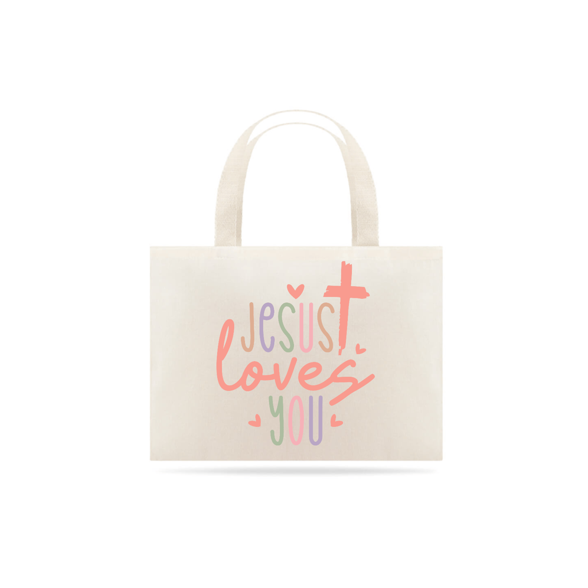 Nome do produto: ECO BAG GRANDE |  JESUS LOVES YOU