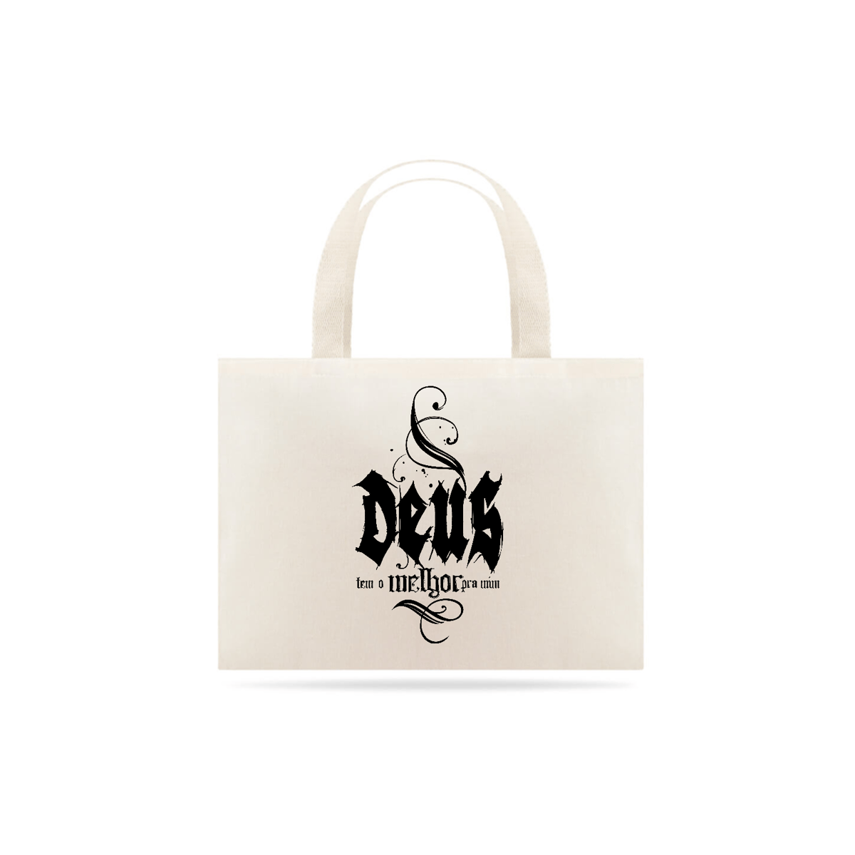 Nome do produto: ECO BAG GRANDE |  DEUS - TEM O MELHOR PARA MIM
