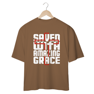 Nome do produto CAMISA OVERSIZED | SAVED WITH AMAZING GRACE