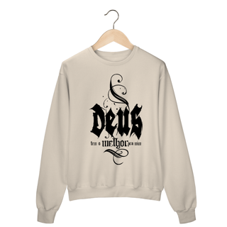 Nome do produto MOLETOM FECHADO |  DEUS - TEM O MELHOR PARA MIM