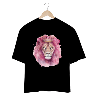 Nome do produto CAMISA OVERSIZED | LEÃO DA TRIBO DE JUDÁ ROSA
