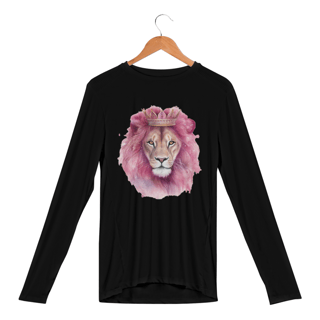 Nome do produto CAMISA MANGA LONGA SPORT DRY UV | LEÃO DA TRIBO DE JUDÁ ROSA