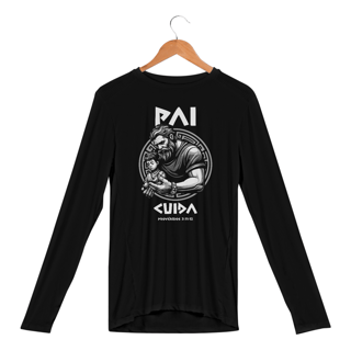 Nome do produto CAMISA MANGA LONGA SPORT DRY UV | PAI CUIDA PROVÉRBIOS 3:11-12