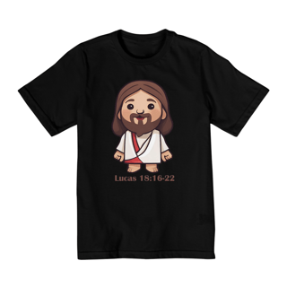 Nome do produto CAMISA QUALITY INFANTIL 10 A 14 | LUCAS 18:16-22