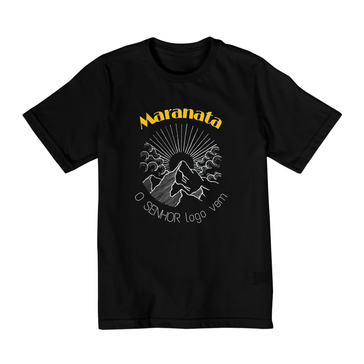 Nome do produto: CAMISA QUALITY INFANTIL 10 A 14 |  MARANATA - O SENHOR LOGO VEM