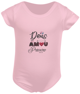 Nome do produto BODY INFANTIL  | DEUS ME AMOU PRIMEIRO JOÃO 3:16