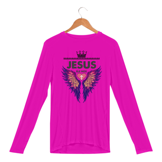 Nome do produto CAMISA MANGA LONGA SPORT DRY UV | JESUS - ELE NOS AMOU