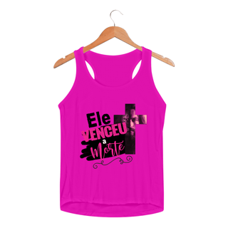 Nome do produto REGATA FEMININA SPORT DRY UV | ELE VENCEU A MORTE