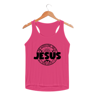Nome do produto REGATA FEMININA SPORT DRY UV| JESUS THE WAY + THE TRUTH + THE LIFE