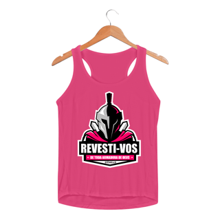 Nome do produto REGATA FEMININA SPORT DRY UV | EFÉSIOS 6:11