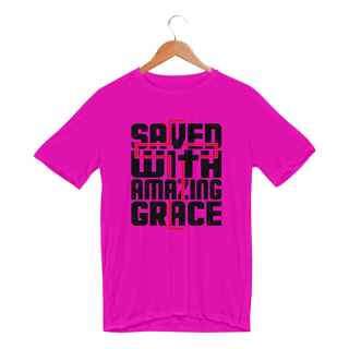 Nome do produto CAMISETA SPORT DRY UV | SAVED WITH AMAZING GRACE